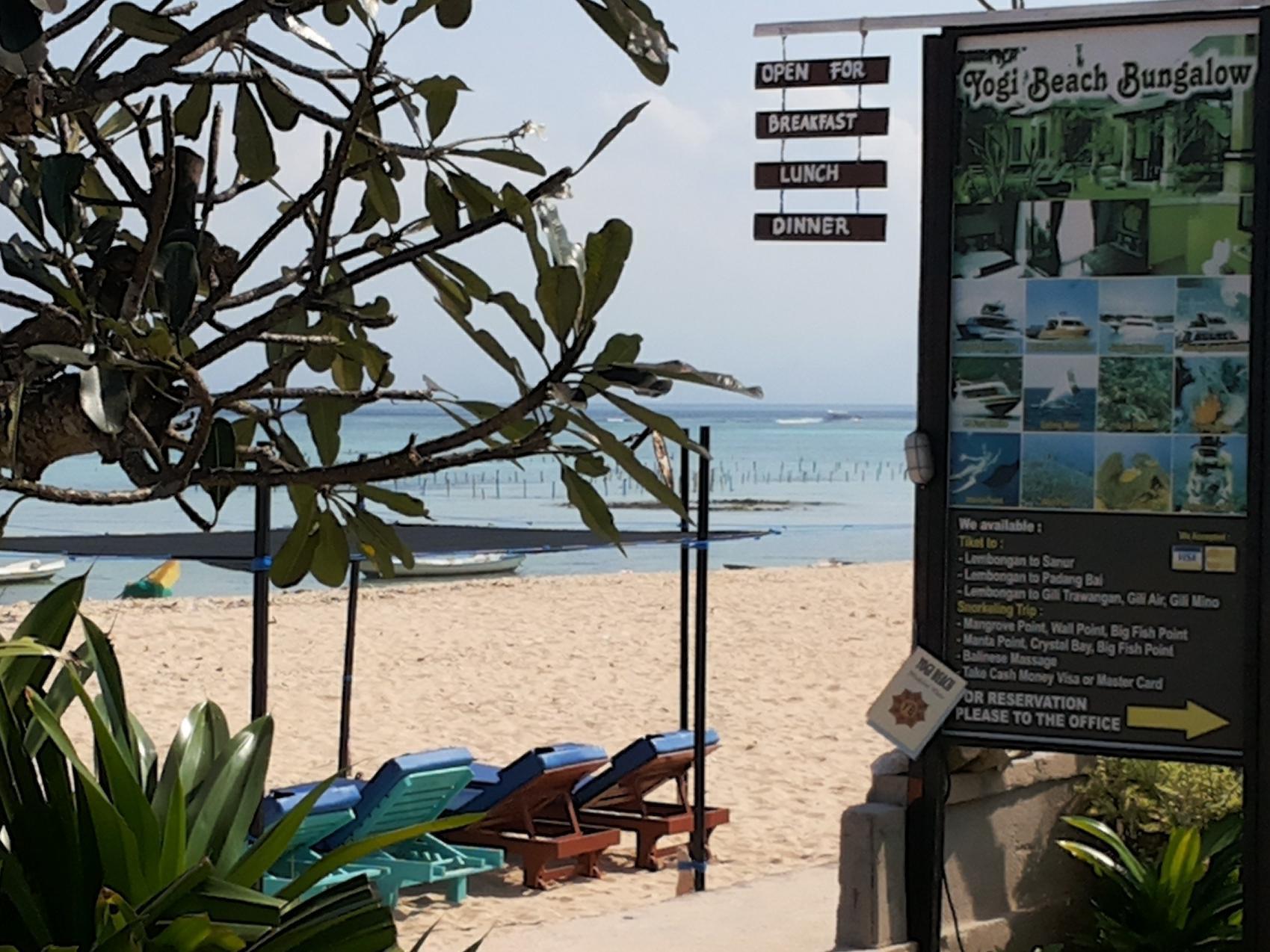 Yogi Beach Bungalow & The Blue Yogi Beach Restaurant Nusa Lembongan  Ngoại thất bức ảnh